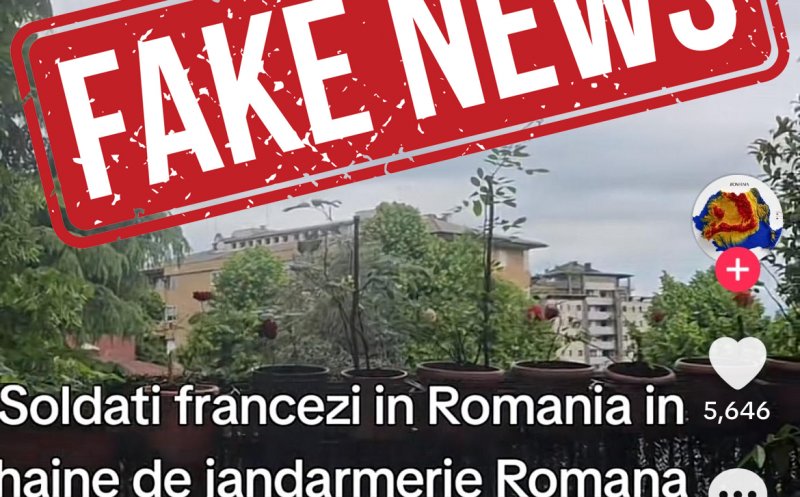 MApN avertizează asupra unui fake news de pe TikTok: Soldați francezi, fals acuzați că ar interveni în România după alegeri