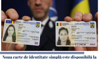 Noul buletin simplu este disponibil în județul Cluj. Atenție, NU se poate călători cu el în UE!