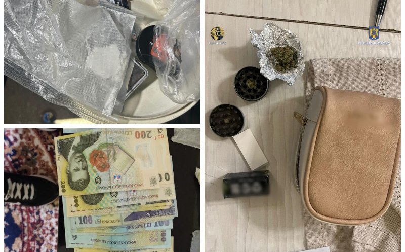 Trei traficanți de droguri, reținuți la Cluj: sute de grame de „cristal” și cocaină confiscate
