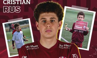 Mutare pentru viitor. Un tânăr fotbalist a semnat primul său contract de profesionist cu CFR Cluj