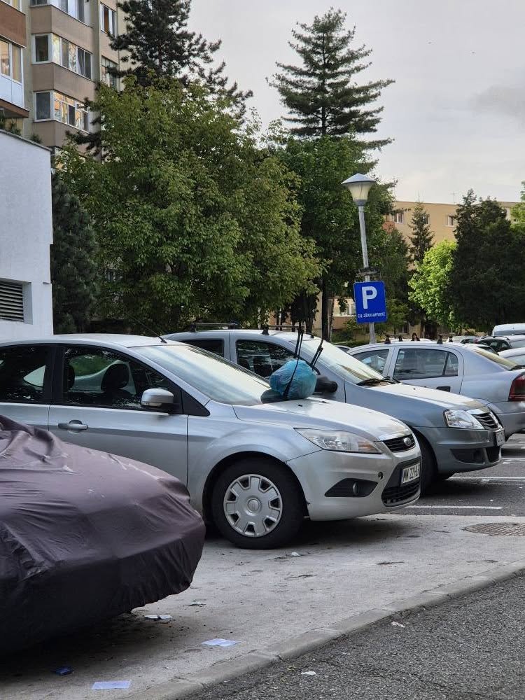 Cu punga de gunoi între ştergătoare, în Mănăştur: "Este Vestul Sălbatic aici..."