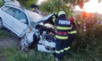 Accident rutier într-o localitate clujeană. Un bărbat a fost transportat la spital