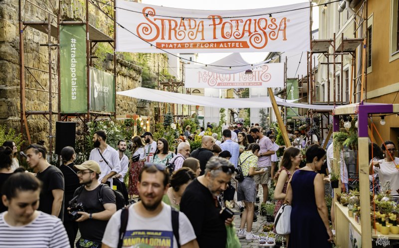 Cea mai frumoasă stradă din Cluj se umple din nou de magie: plante, mobilier urban modular, Masa Bunei Vecinătăți