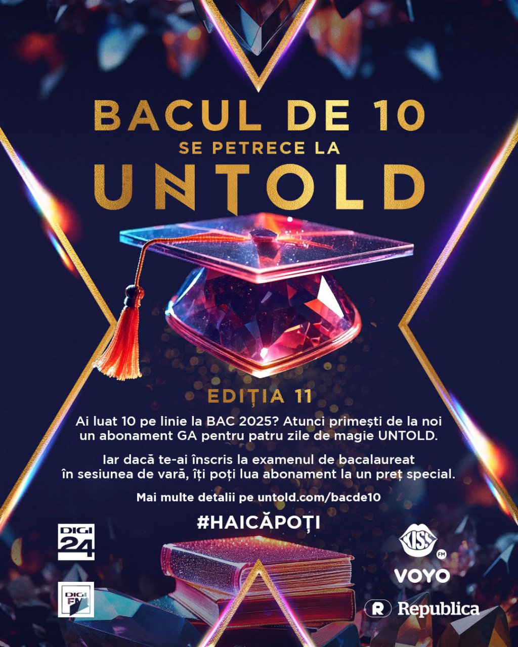 Creatorii UNTOLD îi susțin pe elevii de 10 ai României prin campania “BAC de 10”, cea mai longevivă inițiativă de încurajare a performanței prin educație
