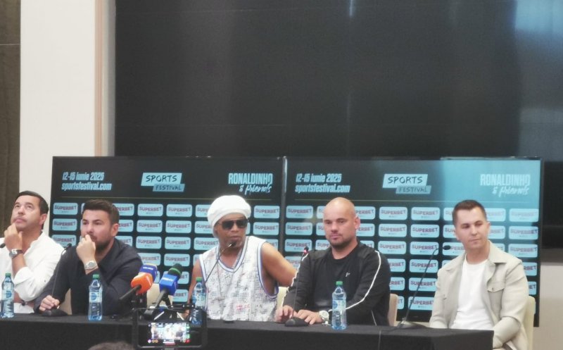 Ronaldinho, pregătit să facă spectacol la Sports Festival 2025. Legendele fotbalului sunt prezente la Cluj-Napoca
