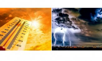 Val de CANICULĂ și FURTUNI peste România! Prognoza meteorologilor pe următoarele zile