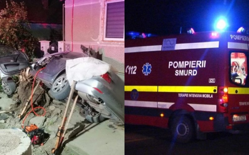Cum s-a produs accidentul grav din Chinteni, Cluj: un tânăr s-a răsturnat cu mașina după ce a intrat într-un copac