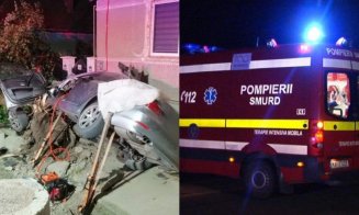 Cum s-a produs accidentul grav din Chinteni, Cluj: un tânăr s-a răsturnat cu mașina după ce a intrat într-un copac