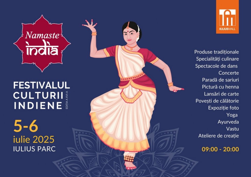 Festivalul Namaste India ajunge la Cluj-Napoca, pe 5 și 6 iulie, în Iulius Parc