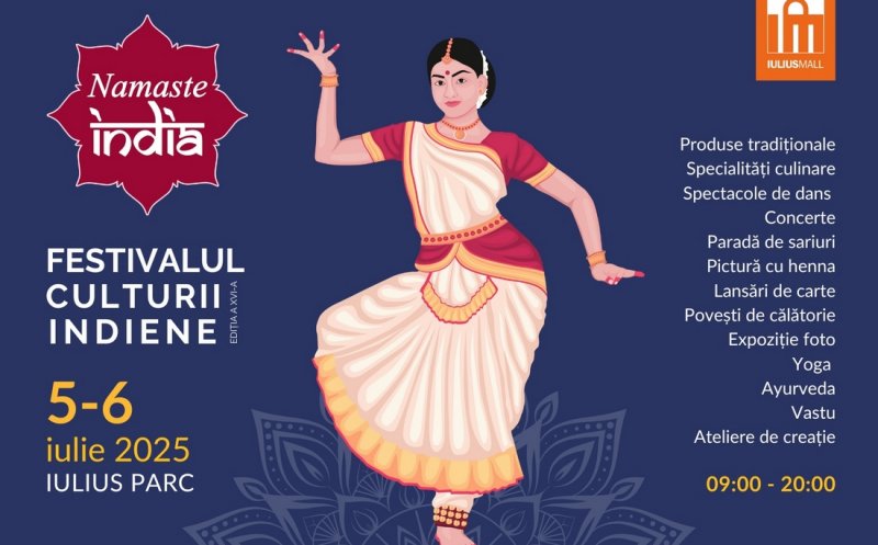 Festivalul Namaste India ajunge la Cluj-Napoca, pe 5 și 6 iulie, în Iulius Parc