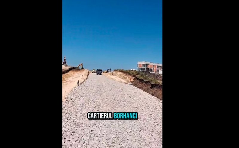 Se lucrează la drumul de acces către HUB-ul Borhanci