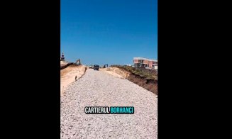 Se lucrează la drumul de acces către HUB-ul Borhanci