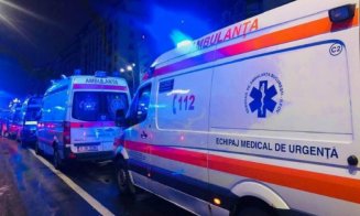 Accident în județul Cluj. O ambulanță a intervenit la fața locului