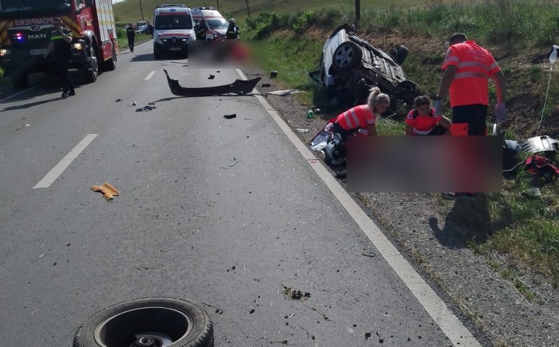 Cluj: Un bărbat a MURIT într-un accident rutier, iar o femeie e transportată în stare GRAVĂ la spital