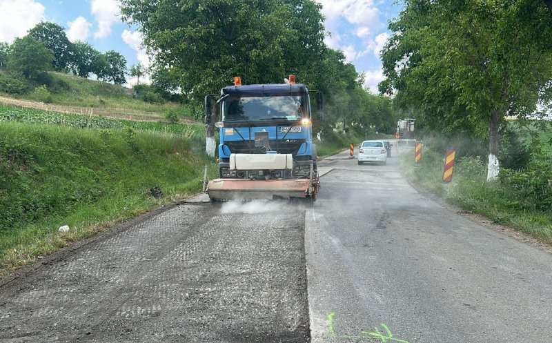 Reparații importante pe un nou drum județean din Cluj