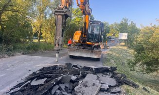 Reparații majore pe un drum județean din Cluj. Se toarnă și asfalt