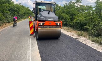 Reparații majore pe un drum județean din Cluj. Se toarnă și asfalt