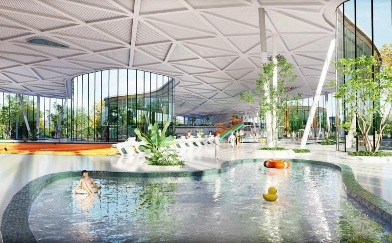 Băile Someșeni, primul pas pentru redeschidere! Aquapark cu tobogane, SPA și hotel cu sală de evenimente