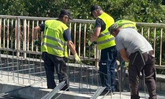 Cum merg lucrările la podurile din Dej / Se recomandă utilizarea rutelor ocolitoare