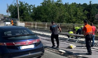 Cum merg lucrările la podurile din Dej / Se recomandă utilizarea rutelor ocolitoare
