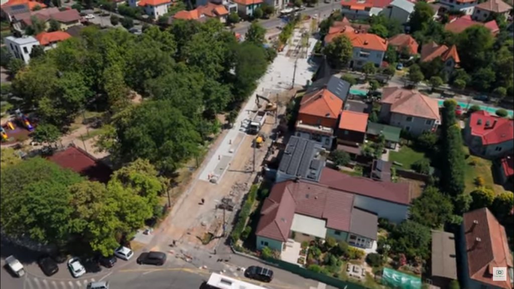 IMAGINI de pe șantierul din Piața 14 Iulie,  strada Sigismund Toduță și se extinde Parcului din Grigorescu