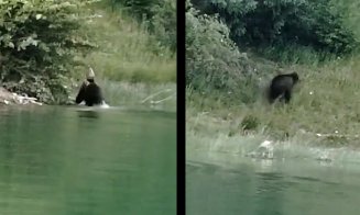 Moș Martin, frate cu David Popovici :) A traversat lacul înot, mai ceva ca un olimpic