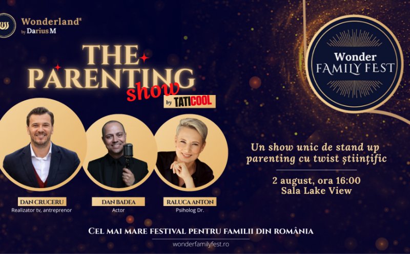 The Parenting Show, powered by Wonder Family Fest,  stand-up parenting cu un twist științific și relațional