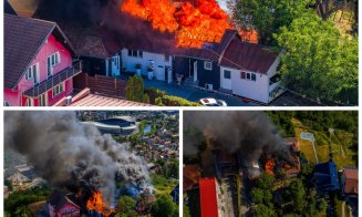 Bilanțul incendiului devastator din Cluj-Napoca: zeci de pompieri mobilizați, două locuințe distruse și un restaurant grav afectat. Ce spun polițiștii