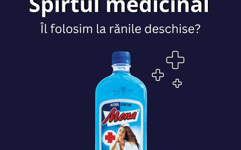 Sfaturi medicale: Folosim spirt medicinal pe rănile deschise?