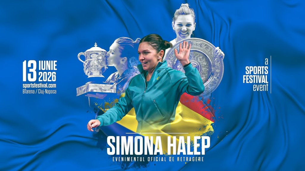 Sports Festival 2026. Începe preînregistrarea pentru accesul prioritar la bilete la retragerea Simonei Halep