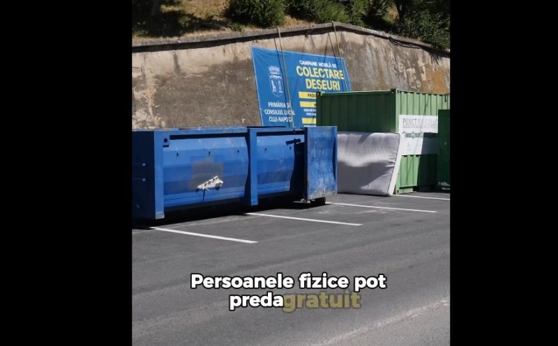 Un nou punct de colectare a deșeurilor voluminoase, din construcții, echipamente electrice și electronice dat în folosință în Cluj-Napoca