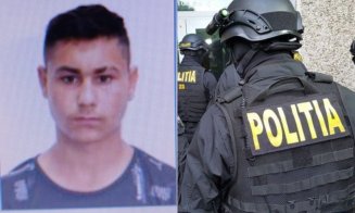 A evadat în plină zi, de sub escortă! Tânăr de 18 ani din Cluj, căutat de zeci de polițiști și mascați