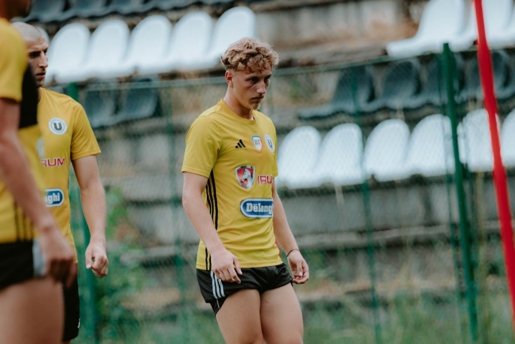 Vești bune pentru "U" Cluj. Alin Chinteș a revenit la antrenamente după accidntarea suferită la EURO U19