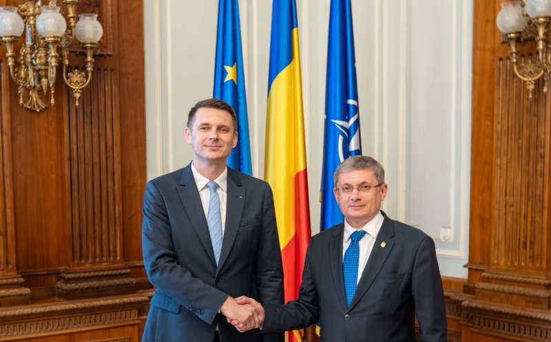 Mircea Abrudean l-a primit la Senat pe președintele Parlamentului Rep Moldova: „Continuăm să lucrăm împreună în domenii importante”