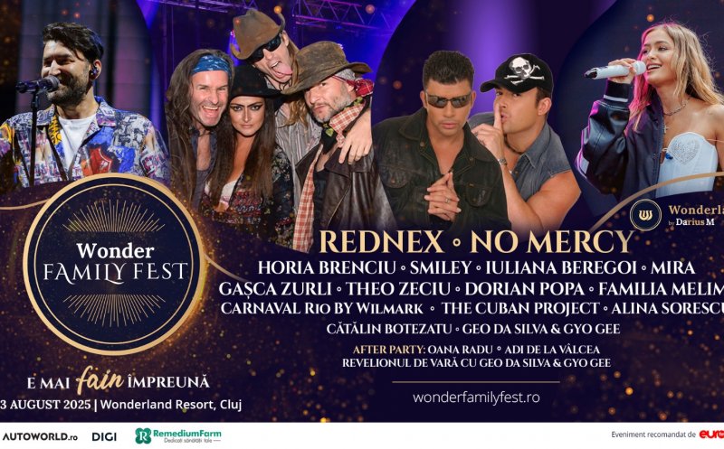 Wonder Family Fest revine cu un show exploziv la Cluj: 3 zile de distracție, vedete, adrenalină și magie pentru întreaga familie