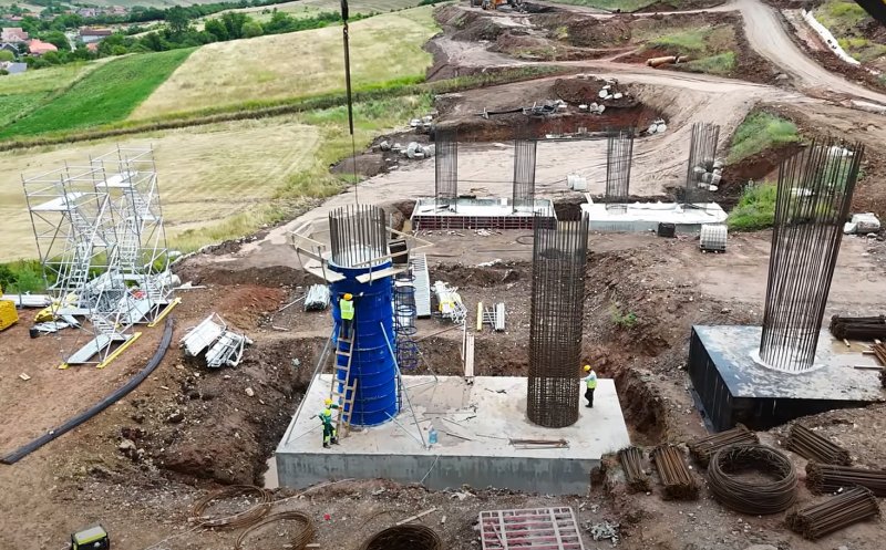 IMAGINI de pe Autostrada Transilvania: Viaductele de pe Lotul Nădășelu – Zimbor au primit Autorizația de Construire (etapa I) / Scoase din contractul cu UMB şi preluate de Ozaltin