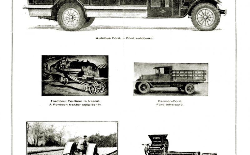 Reclamă William Perry Ford Cluj, anii 1930