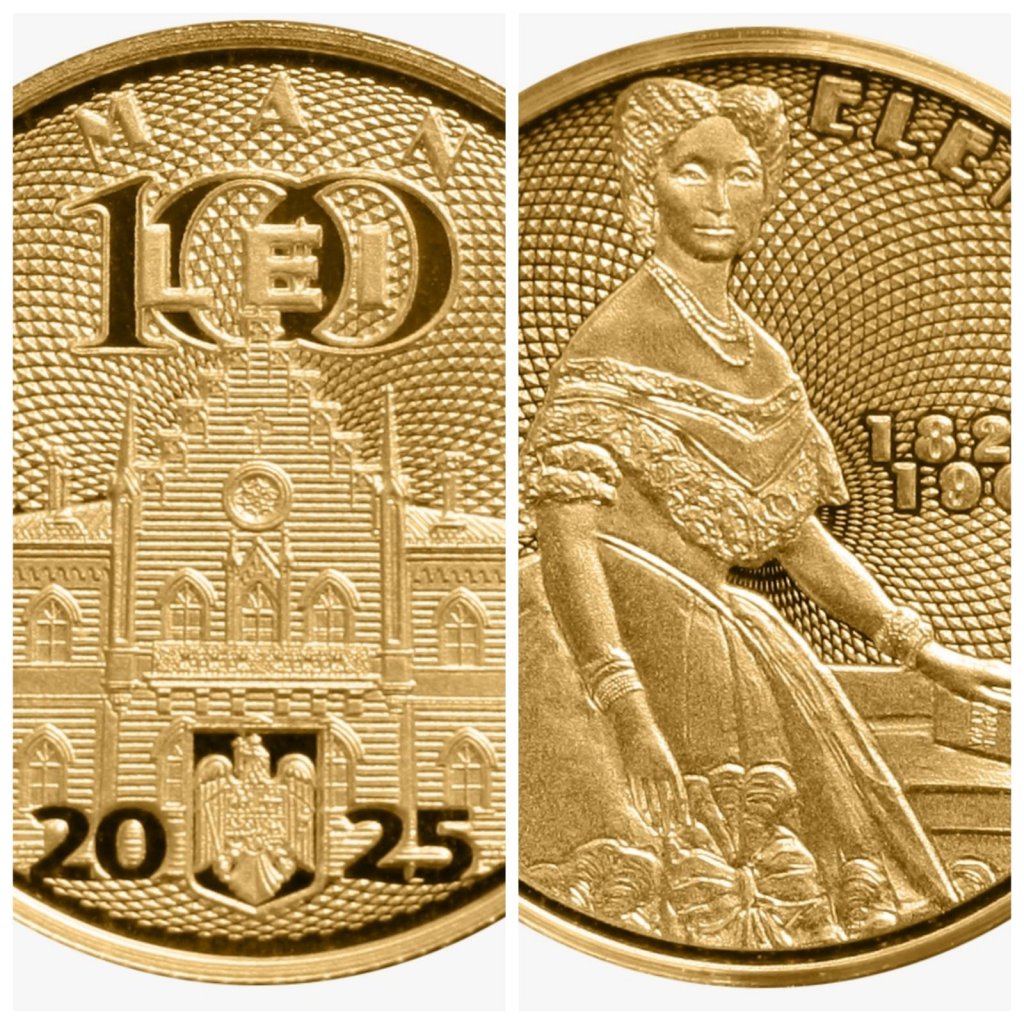 Monedă de aur cu tema „200 de ani de la nașterea Elenei Cuza”, lansată de BNR. Va fi disponibilă și la Cluj