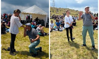 Un "DA" de neuitat, la 1.500 m altitudine. Cerere în căsătorie la Târgul de Fete de pe Muntele Găina