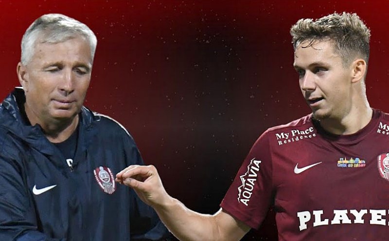Dan Petrescu ”îl bagă în ședință” pe Louis Munteanu / Atacantul de milioane de euro a fost rezervă în toate meciurile acestui sezon