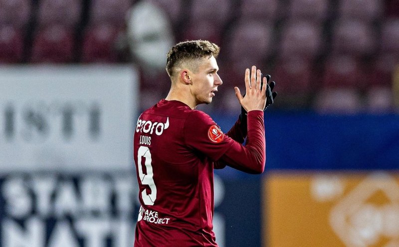 Încă un club interesat de Louis Munteanu. Ce echipă pregătește 12 milioane de euro pentru atacant