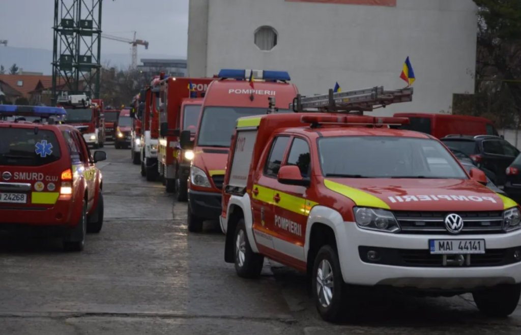Explozie urmată de incendiu și zeci de victime: ISU Cluj declanșează Planul Roșu într-un exercițiu de amploare