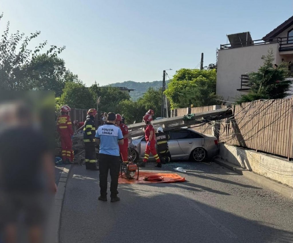 Accident la Florești. Un bărbat a fost transportat la spital