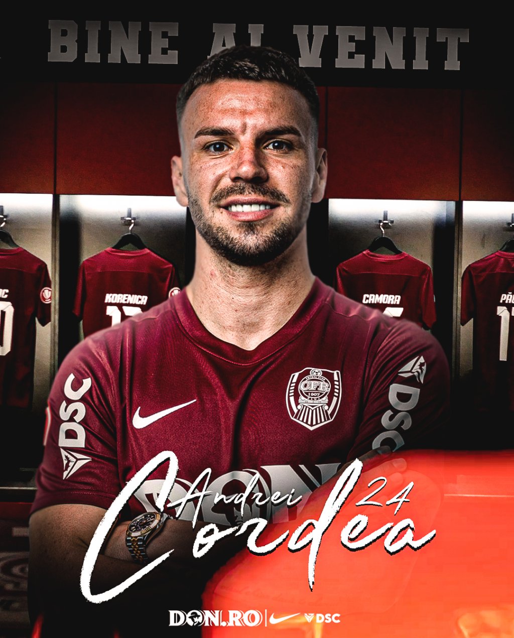 Andrei Cordea, prezentat oficial de CFR Cluj