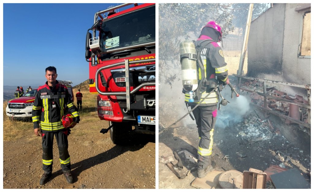 Pompier clujean, în misiune internațională de stingere a incendiilor din Grecia