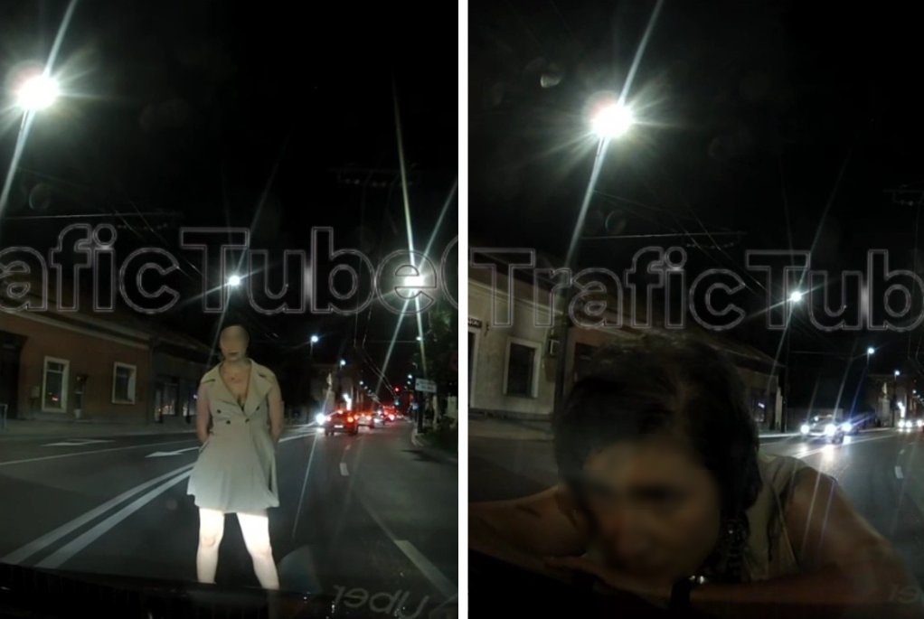Incident neobișnuit pe străzile din Cluj-Napoca: o femeie a sărit în fața unei mașini și s-a urcat pe capotă