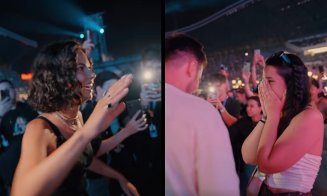 Cerere în căsătorie la UNTOLD X. Inna a sărit în sus de bucurie
