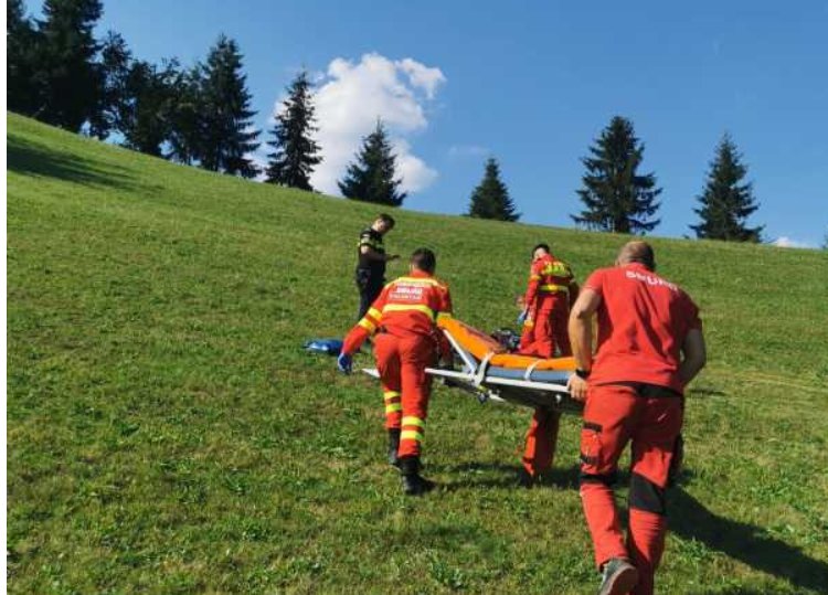 Accident cu parapanta în Apuseni: un bărbat rănit, transportat de urgență la spital în Cluj-Napoca