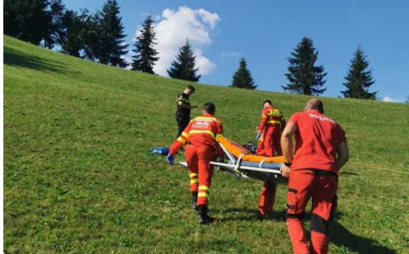 Accident cu parapanta în Apuseni: un bărbat rănit, transportat de urgență la spital în Cluj-Napoca