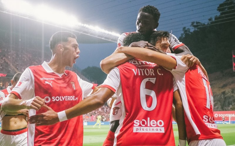 Rezultatul care le dă fiori "feroviarilor". Braga a făcut spectacol în prima etapă a campionatului portughez